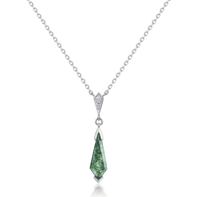 Clove - Kite Cut Moss Agate Classic Pendant