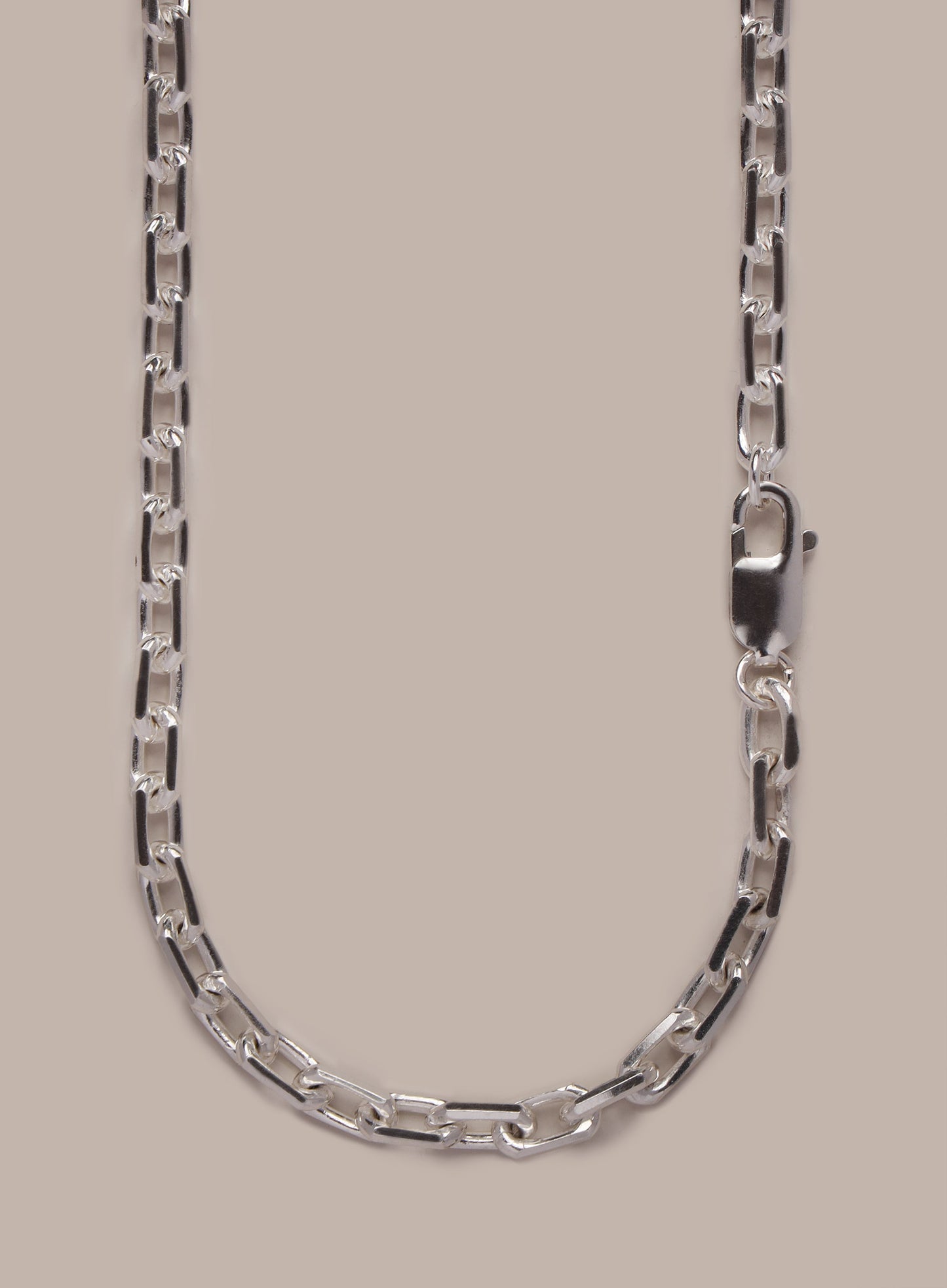 925 Sterling Silver Diamond Cut Cable Chain Necklace
