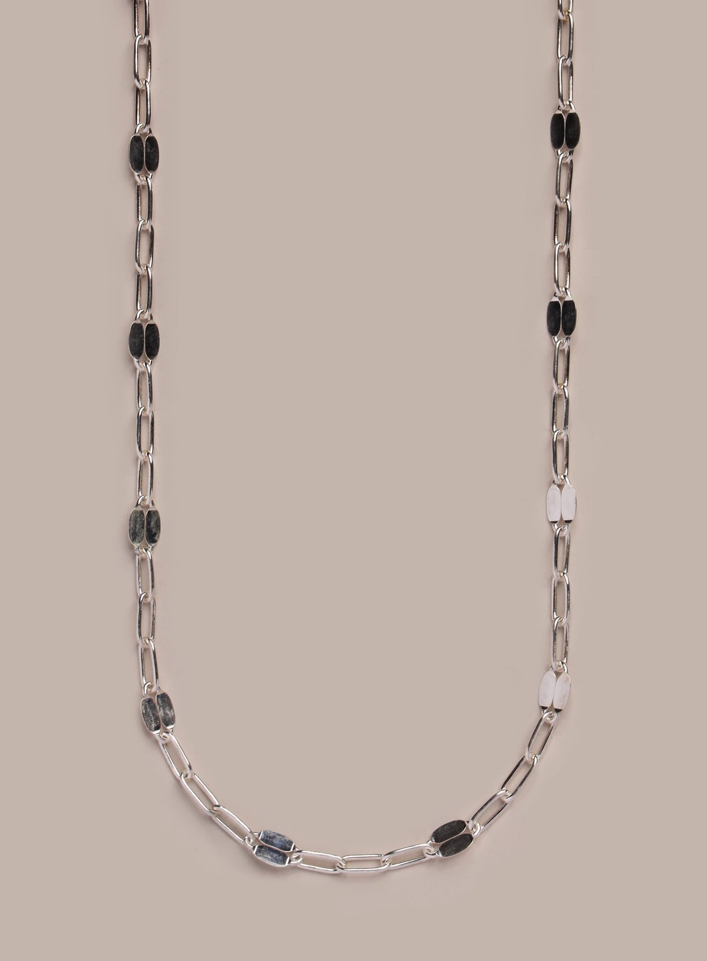925 Sterling Silver Minimalist 3 to 1 Oval Cable Chain