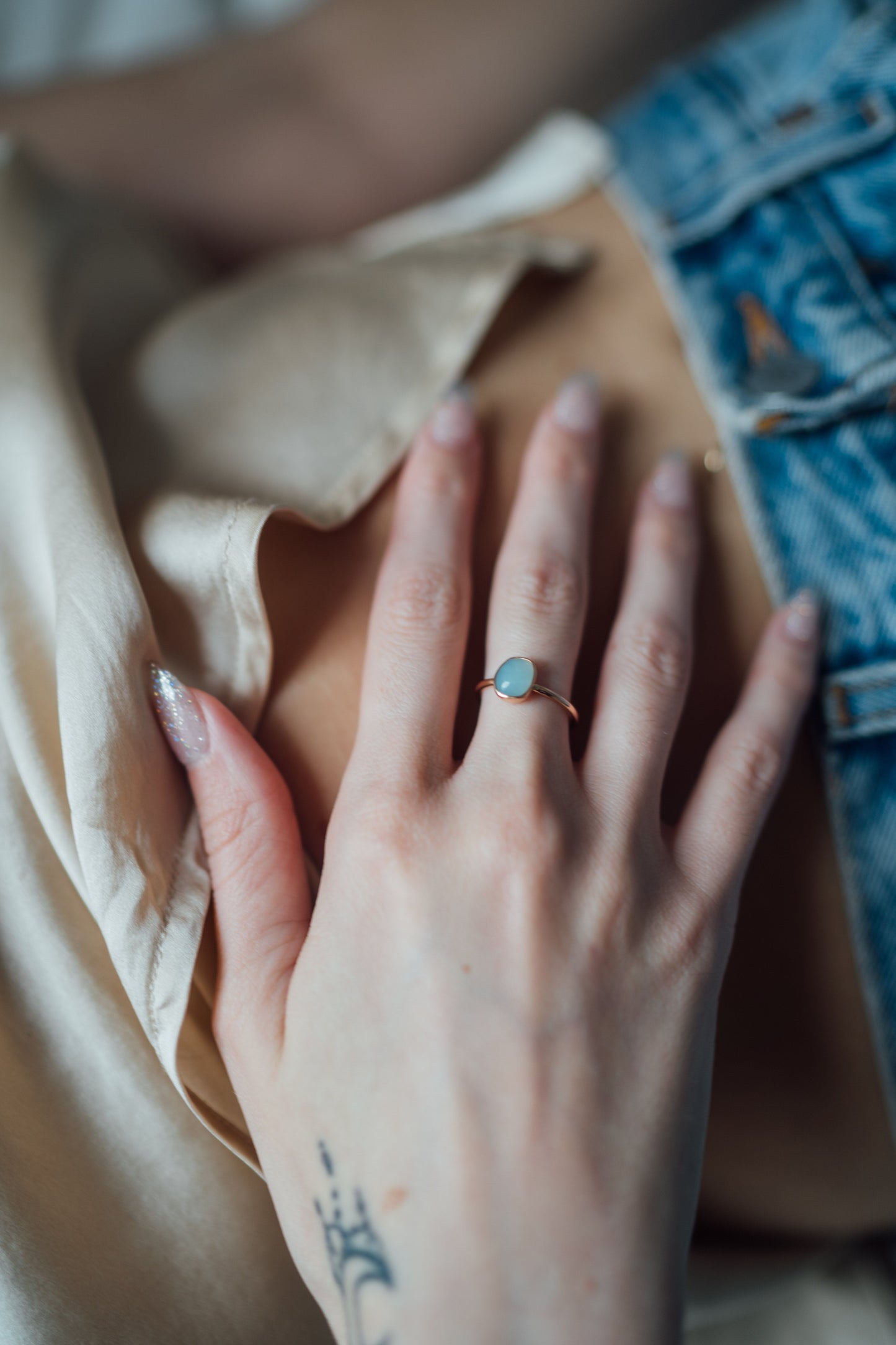 Blue Opal Ring