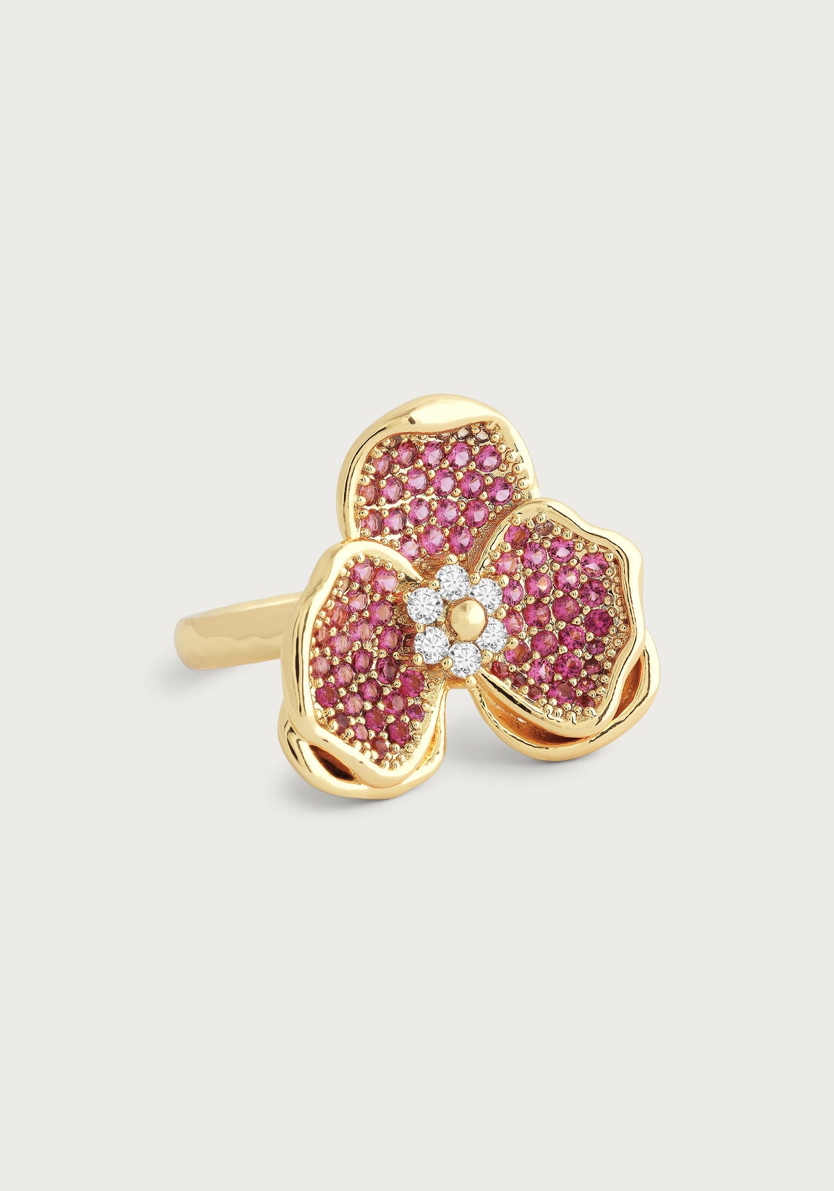 Orchid Pink Pavé Ring