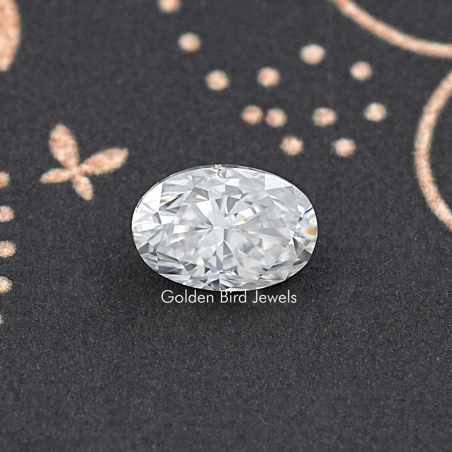 Crushed Ice Oval Moissanite Loose Stone