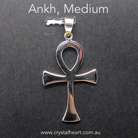 Ankh Pendant, Ancient Egypt, 925 Silver, Medium