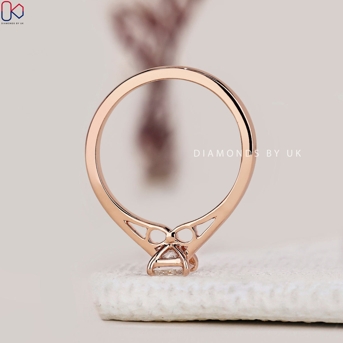 Princess Cut Diamond Ring In Solitaire Style
