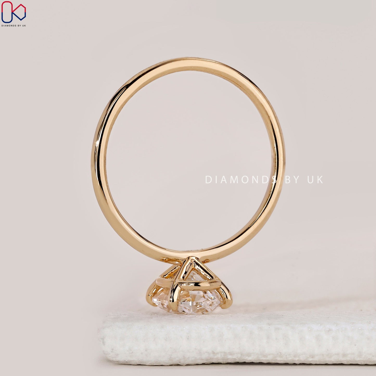 Solitaire Style Oval Engagement Ring