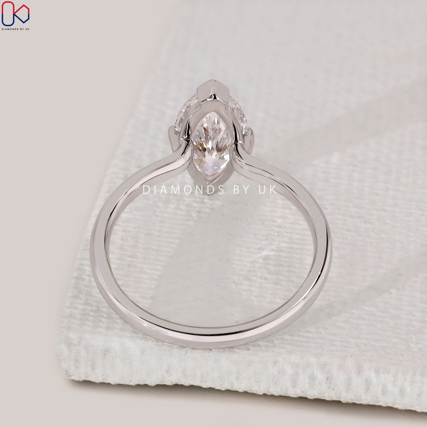 Marquise Cut Engagement Ring In Solitaire Setting
