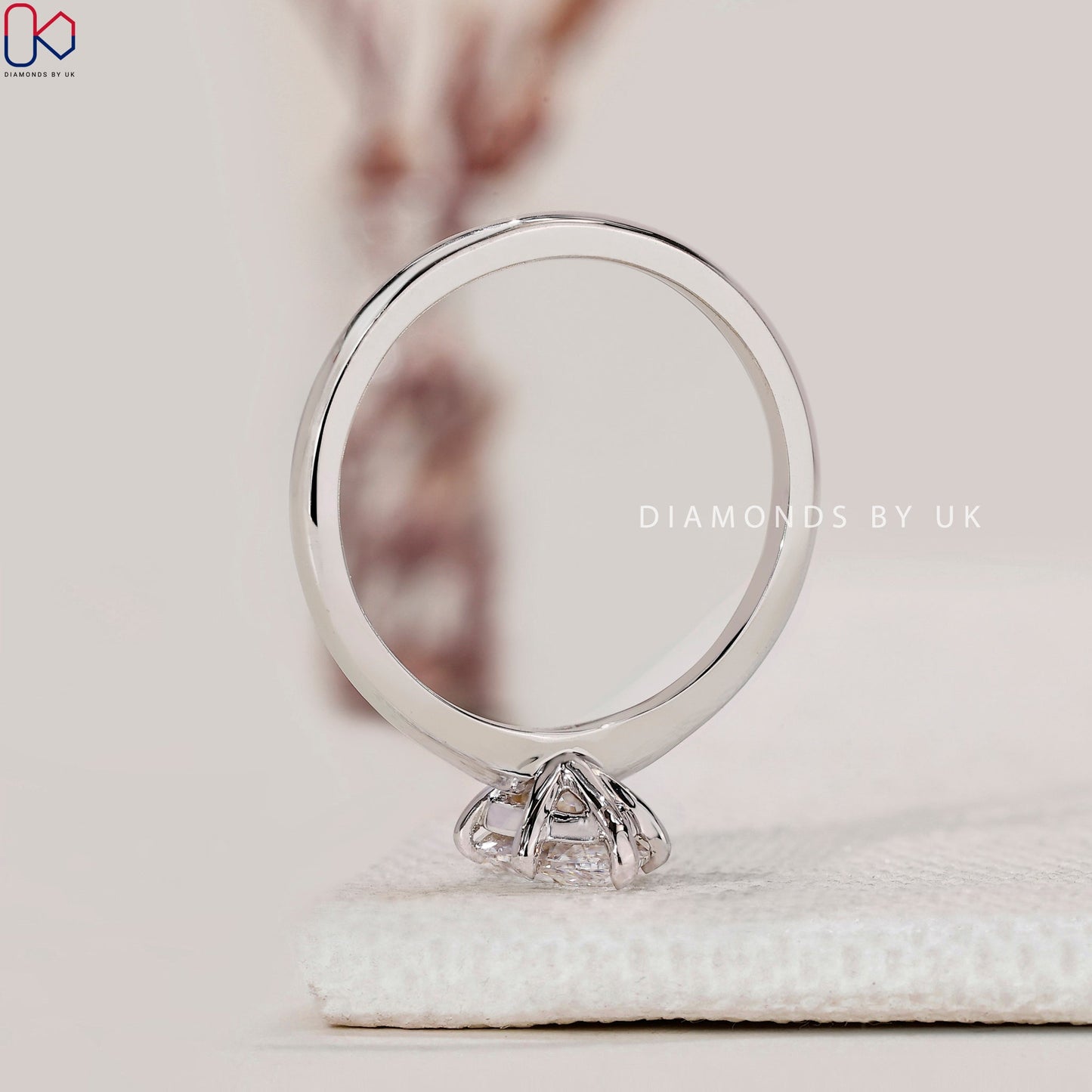 Marquise Cut Diamond Ring In White Gold