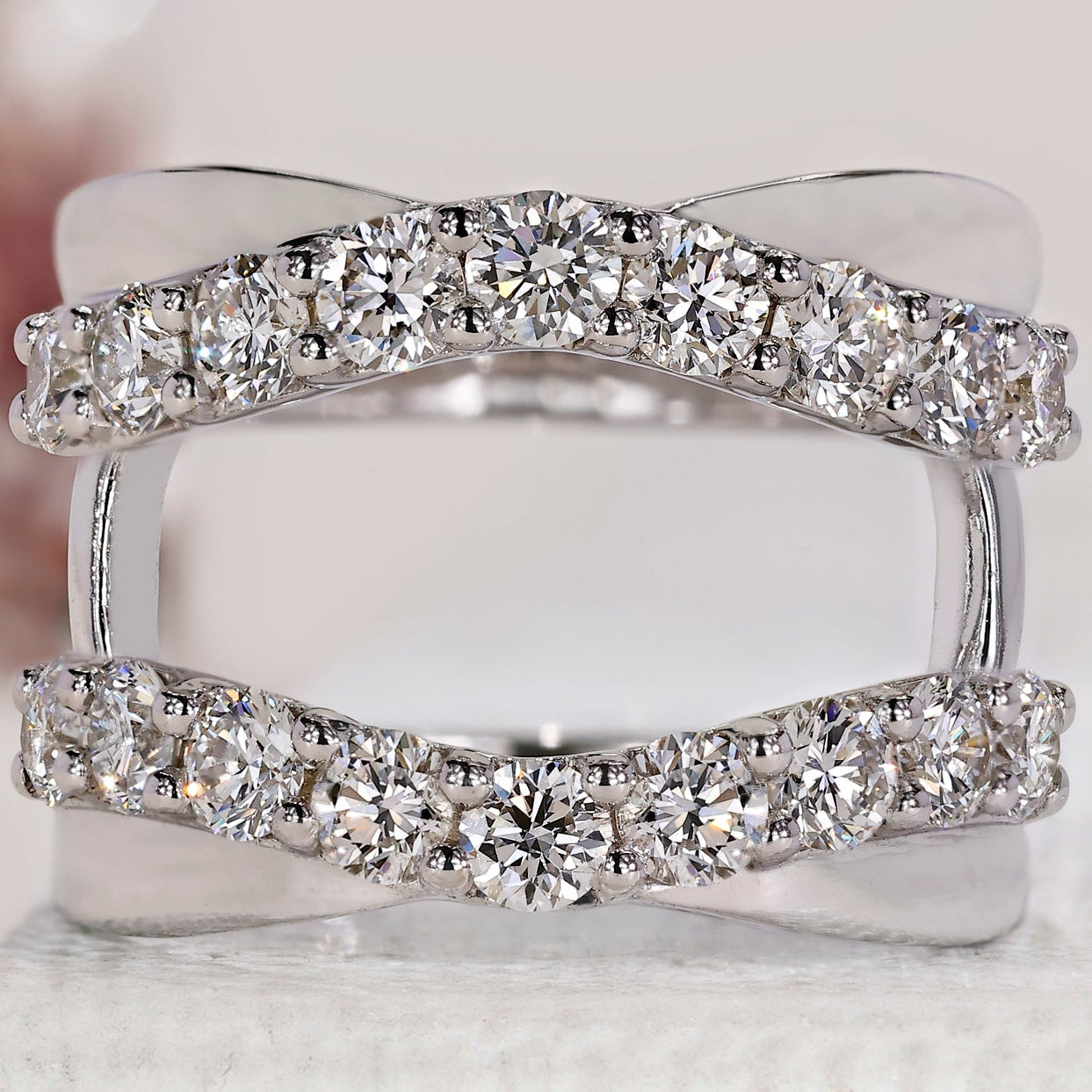 Round Diamond Ring Enhancer Wedding Band