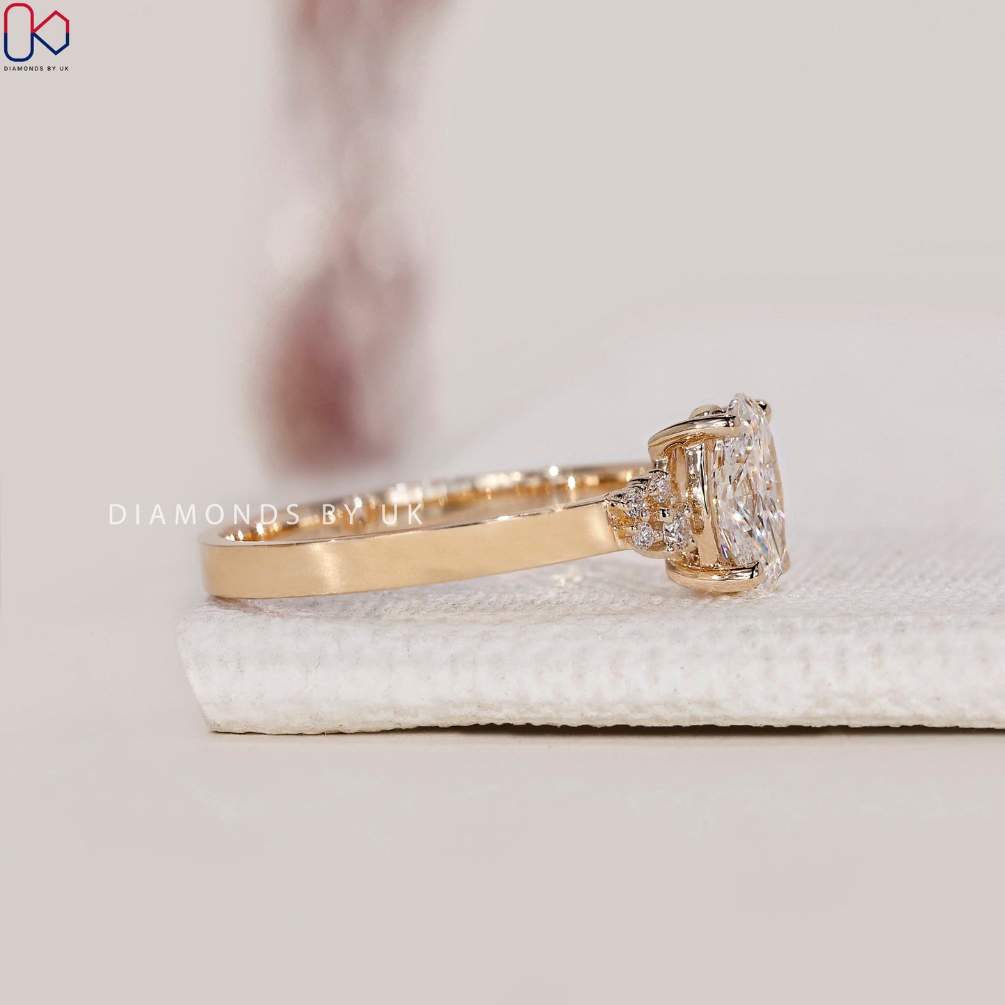 Oval Diamond Engagement Ring In Muse Setting