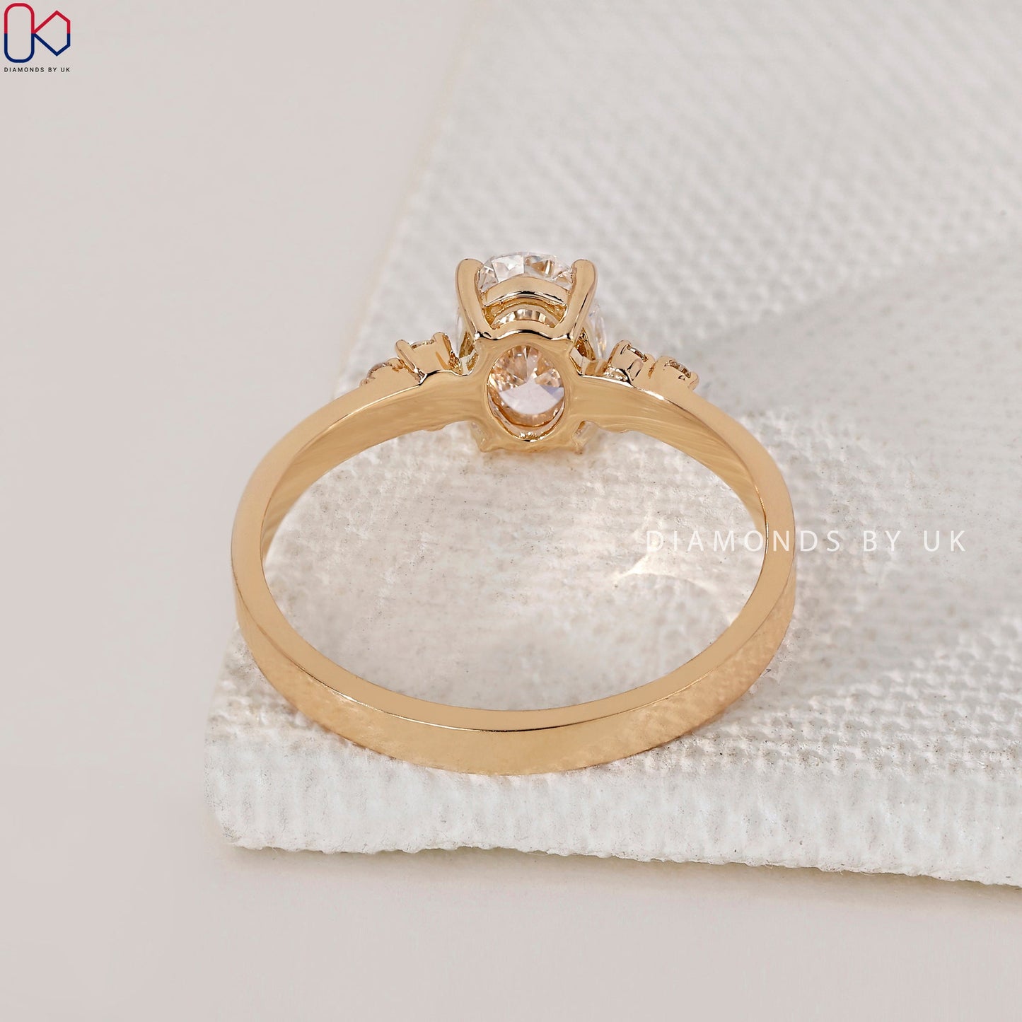 Oval Diamond Engagement Ring In Muse Setting