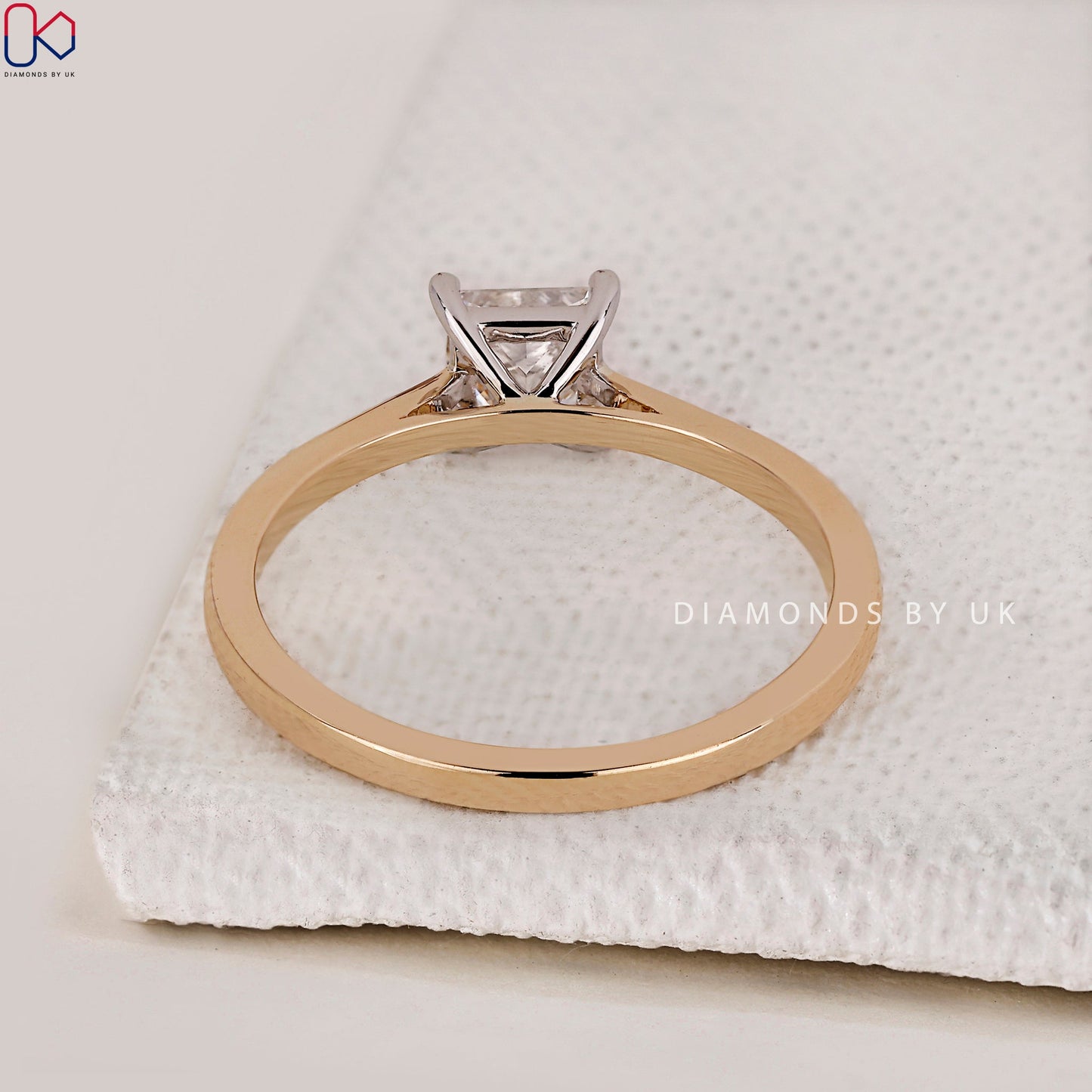 Princess Diamond Solitaire Ring