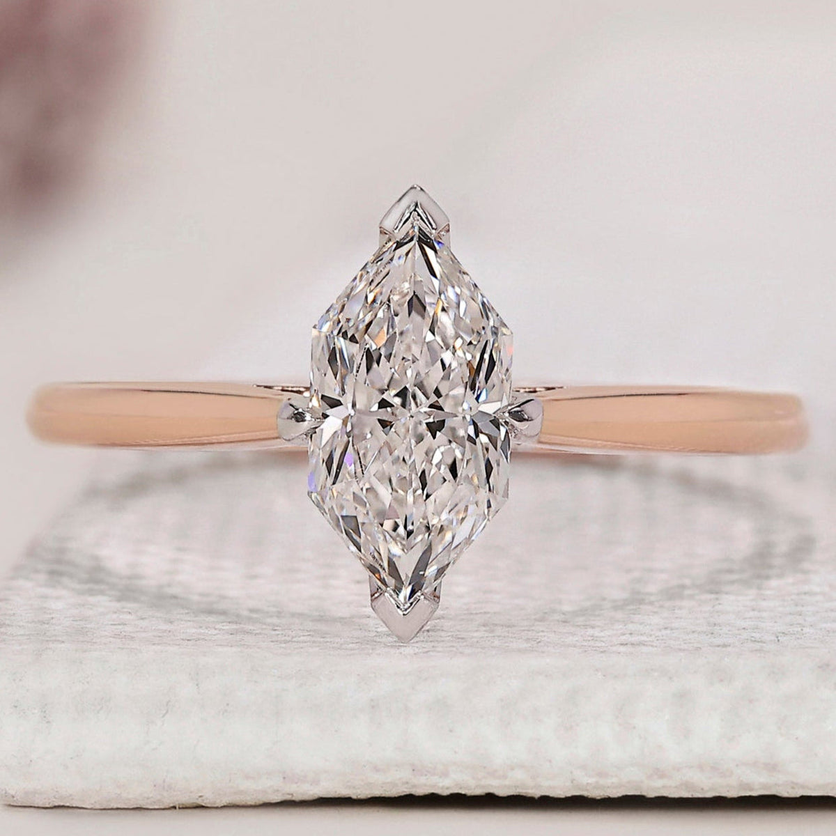 Dutch Marquise Solitaire Ring
