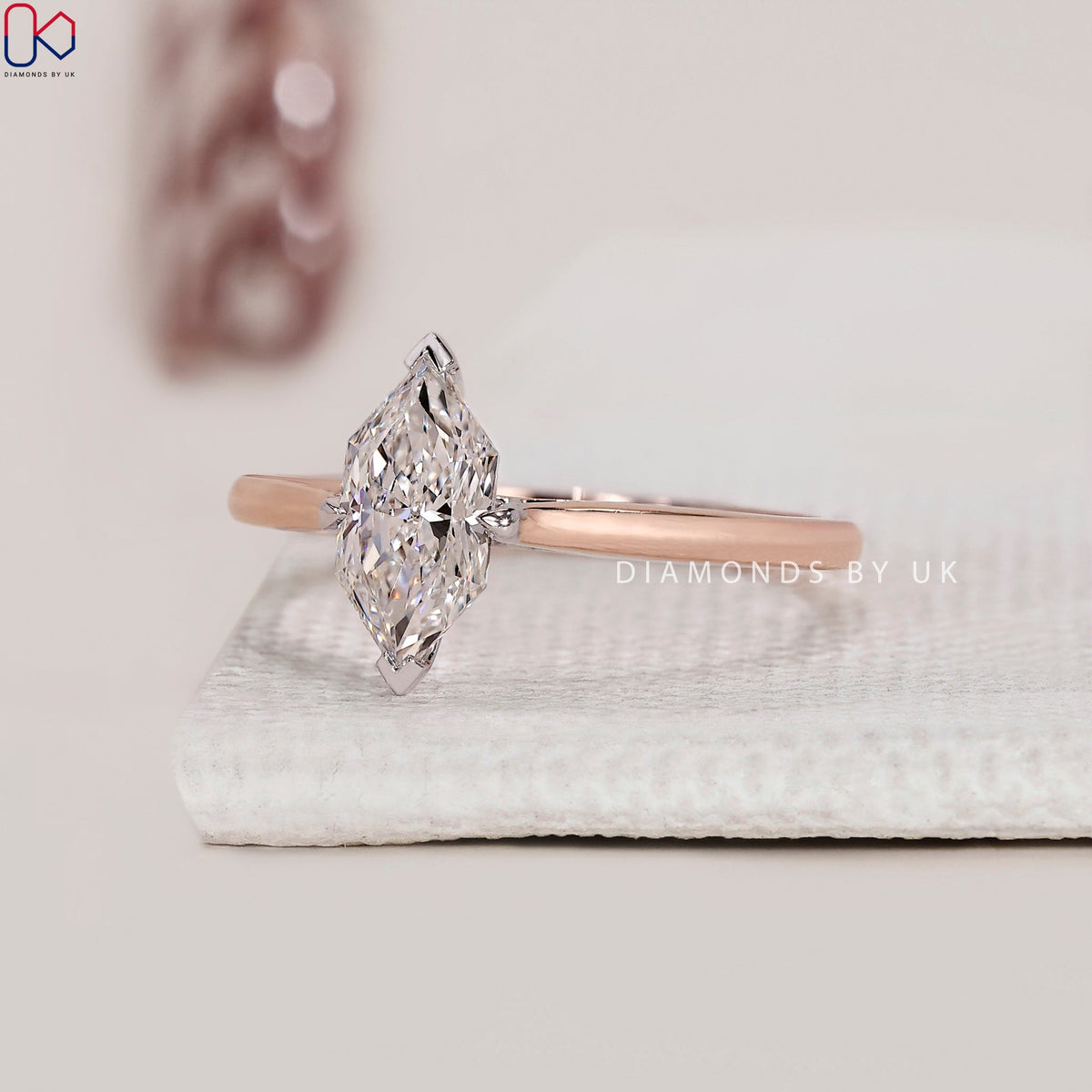 Dutch Marquise Solitaire Ring