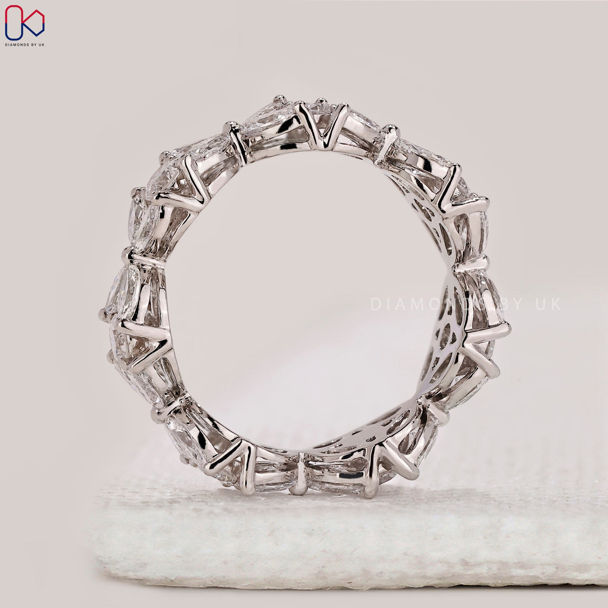 Full Eternity Marquise And Round Wedding Band