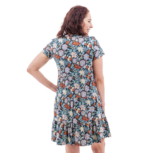 Sandra Organic Tiered Print Dress - P87695QU