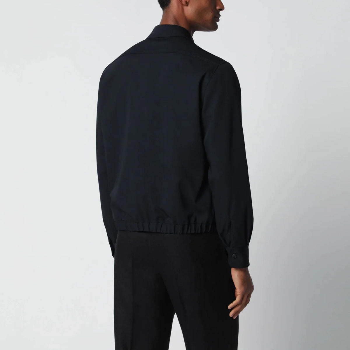 Lardini - Blue wool shirt jacket