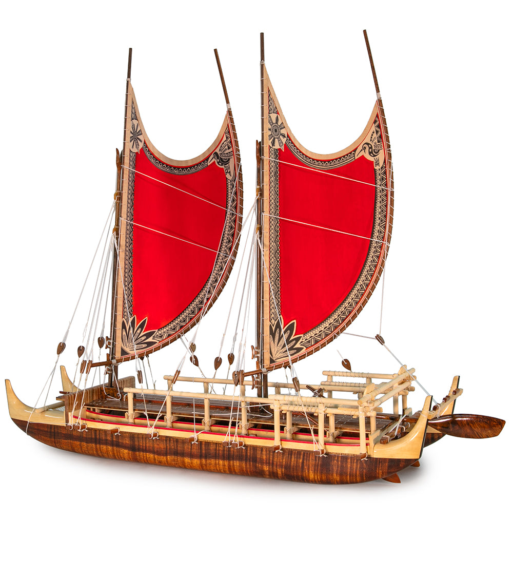 Koa 28”L Canoe “Hokulea”  by Francis Pimmel