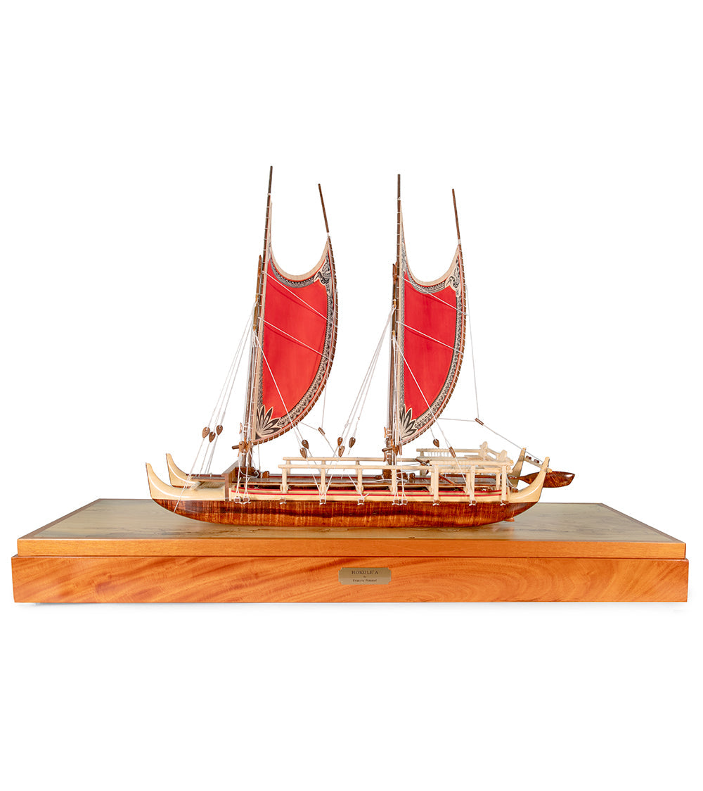 Koa 28”L Canoe “Hokulea”  by Francis Pimmel