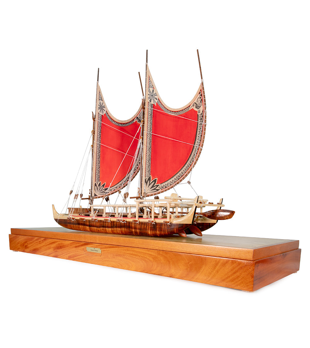 Koa 28”L Canoe “Hokulea”  by Francis Pimmel