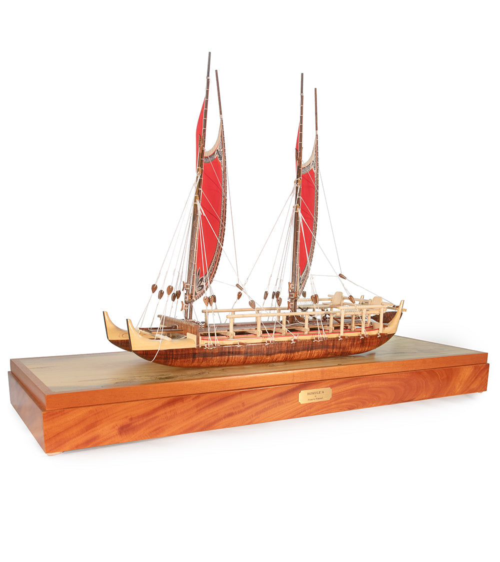 Koa 28”L Canoe “Hokulea”  by Francis Pimmel