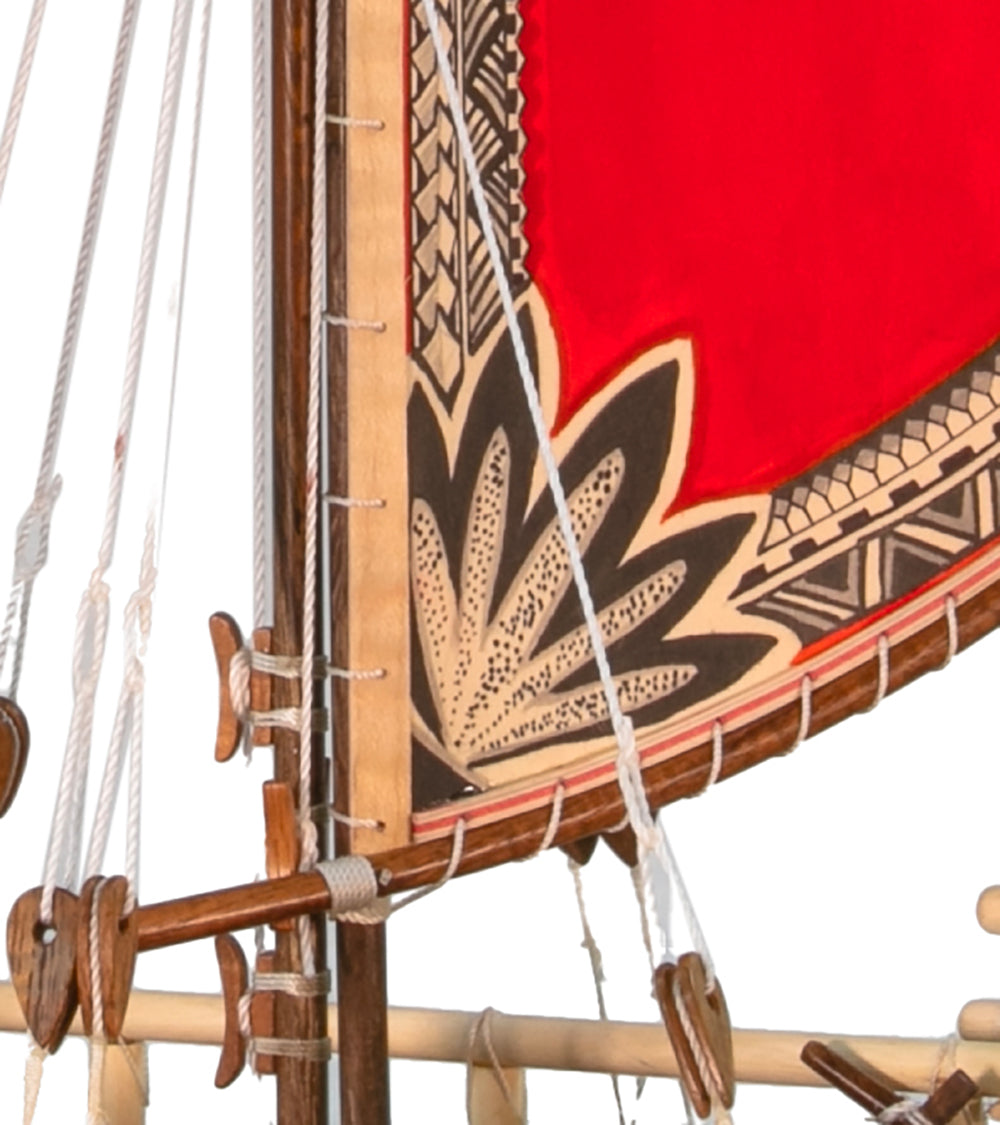 Koa 28”L Canoe “Hokulea”  by Francis Pimmel