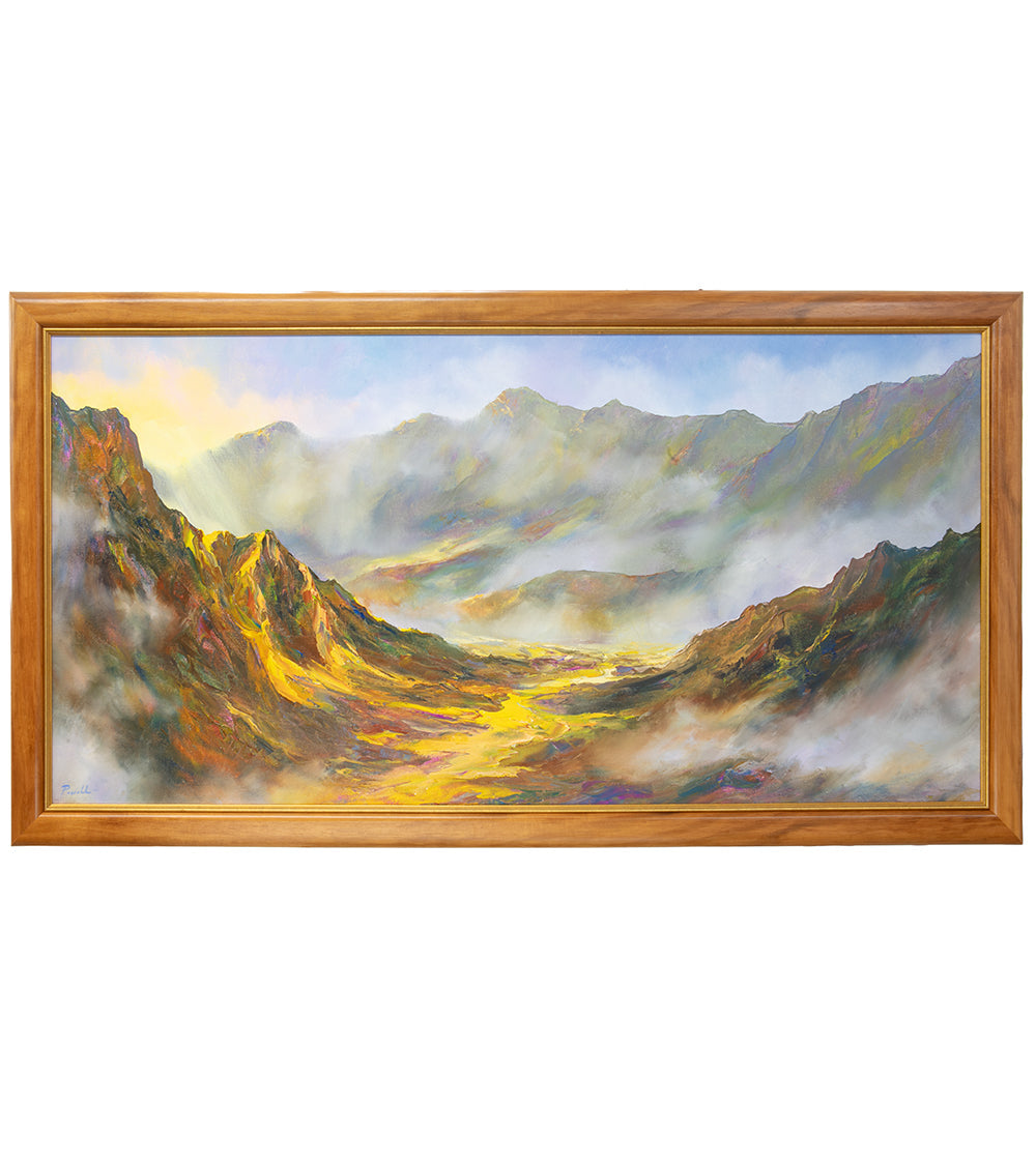 Original Painting: Haleakala Maui 1/26 by Michael Powell 48x24