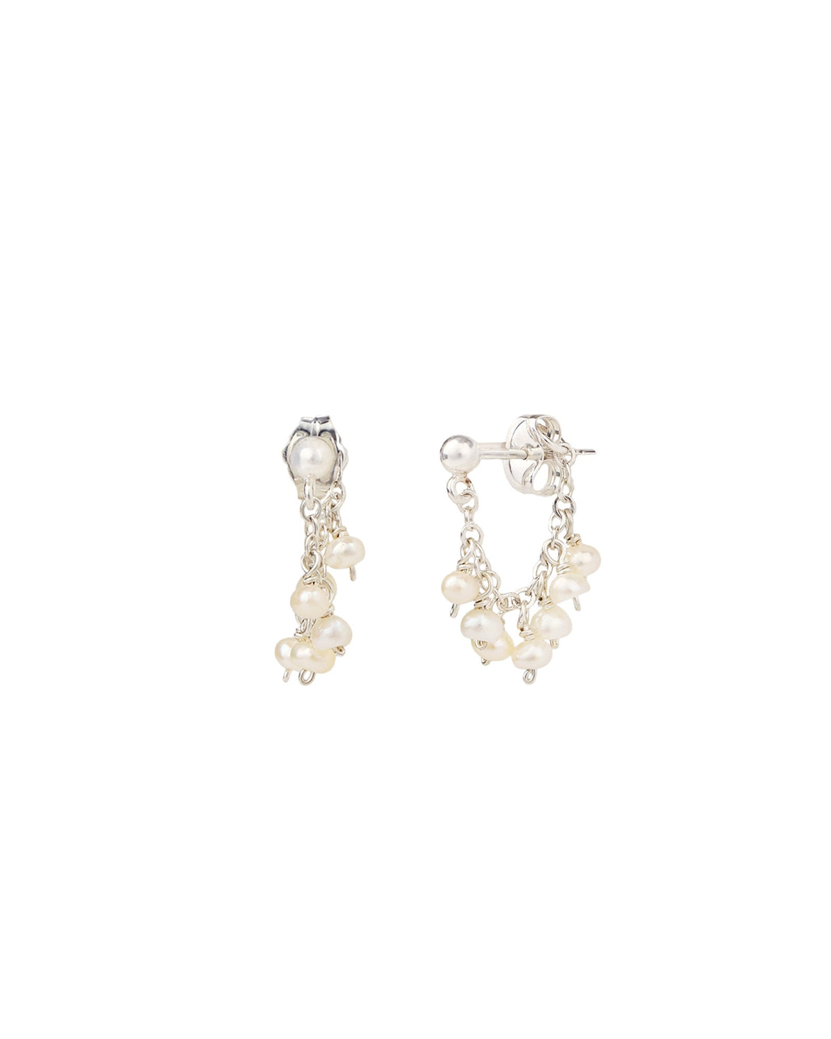 Stone Cluster Loop Studs