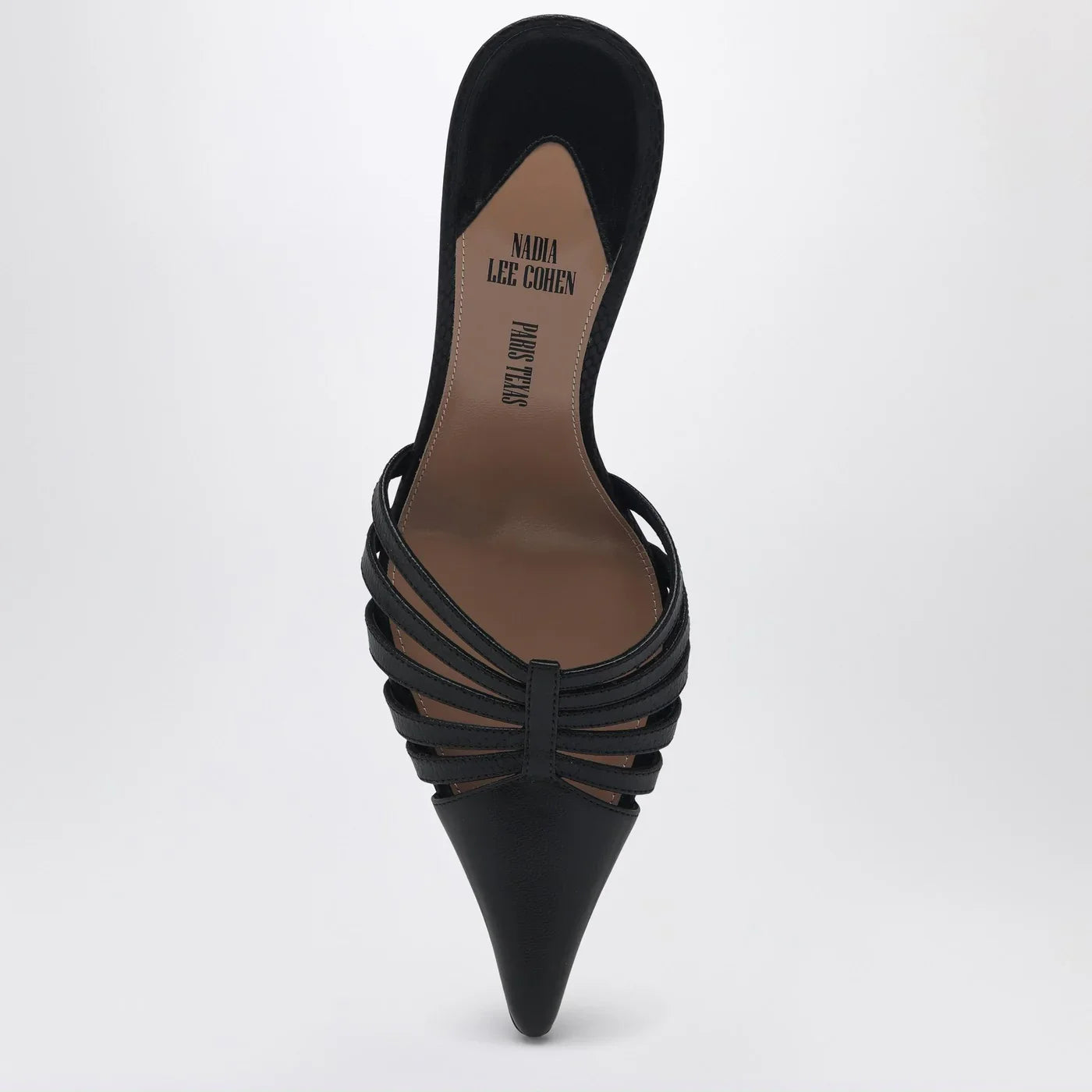 Paris Texas - Black leather mule Nadia