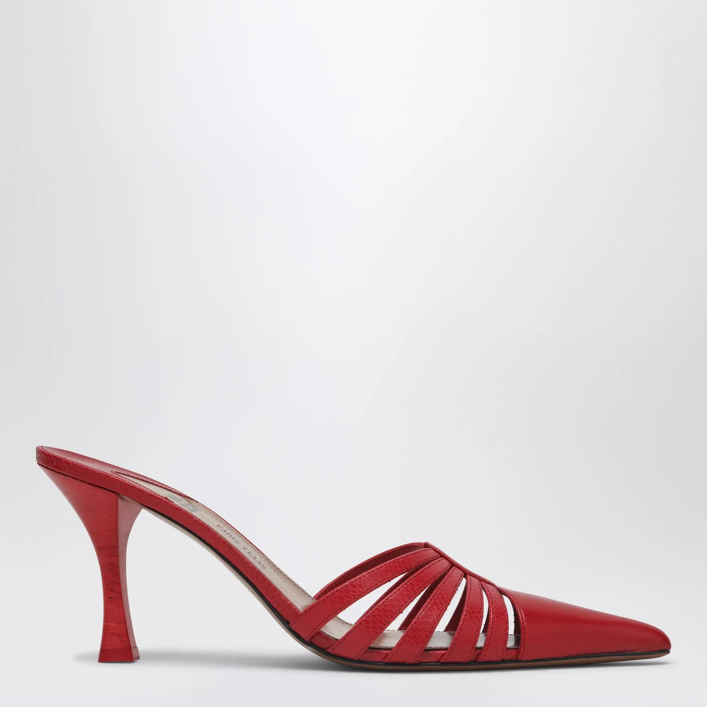Paris Texas - Red leather mule Nadia