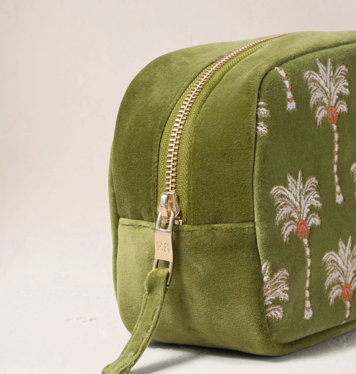 Palms Velvet Makeup Bag