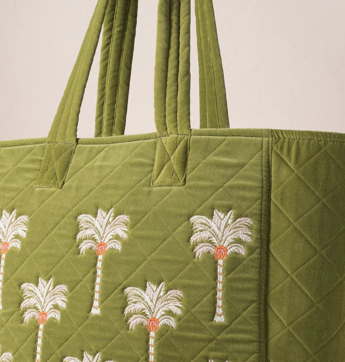 Palms Velvet Tote