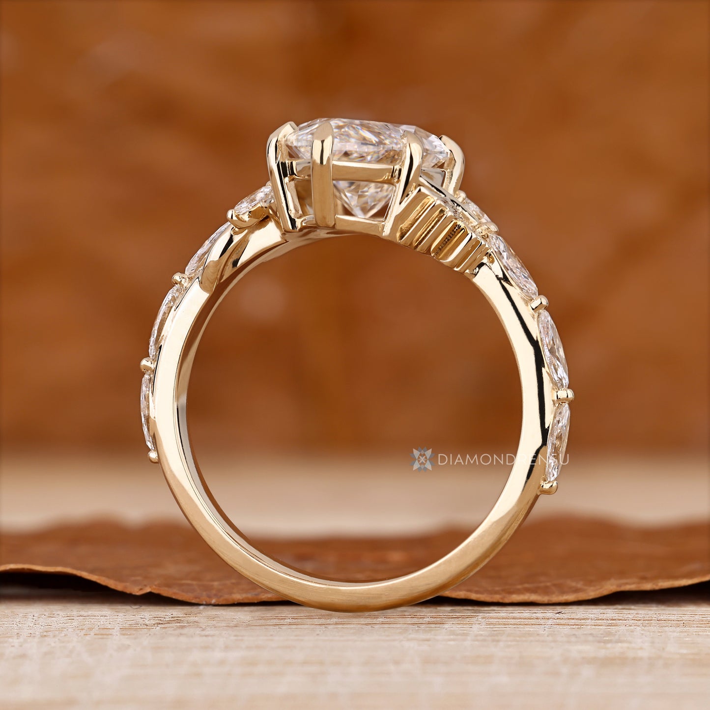 Marquise Cut Diamond Ring in Vintage Art Deco Style