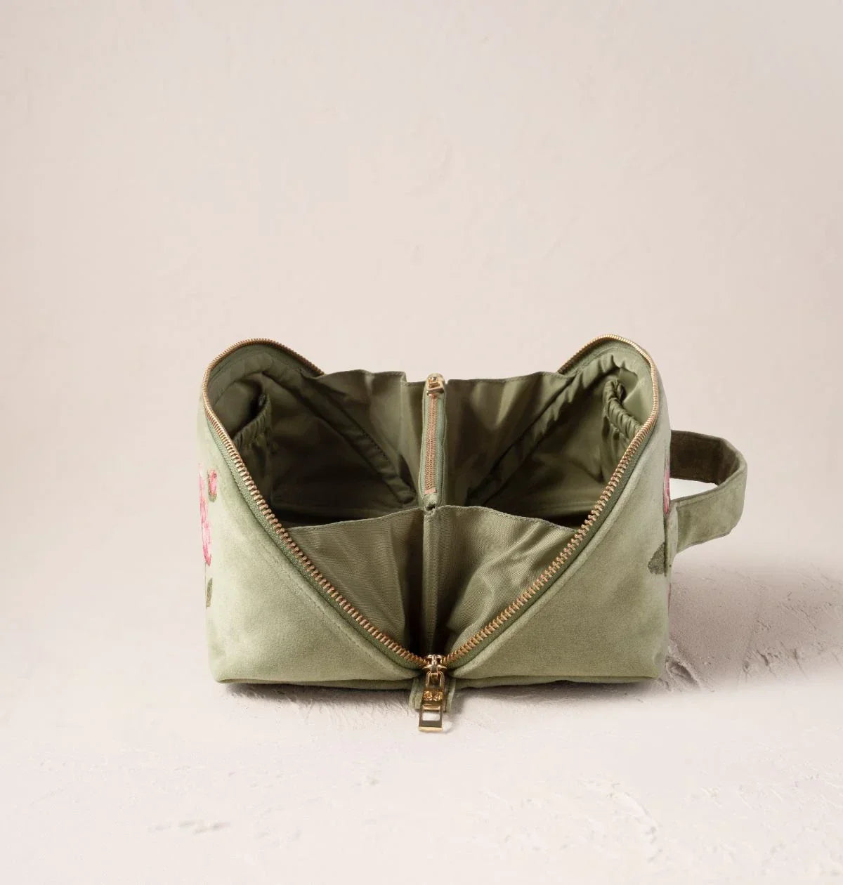 Peony Open Flat Makeup Bag