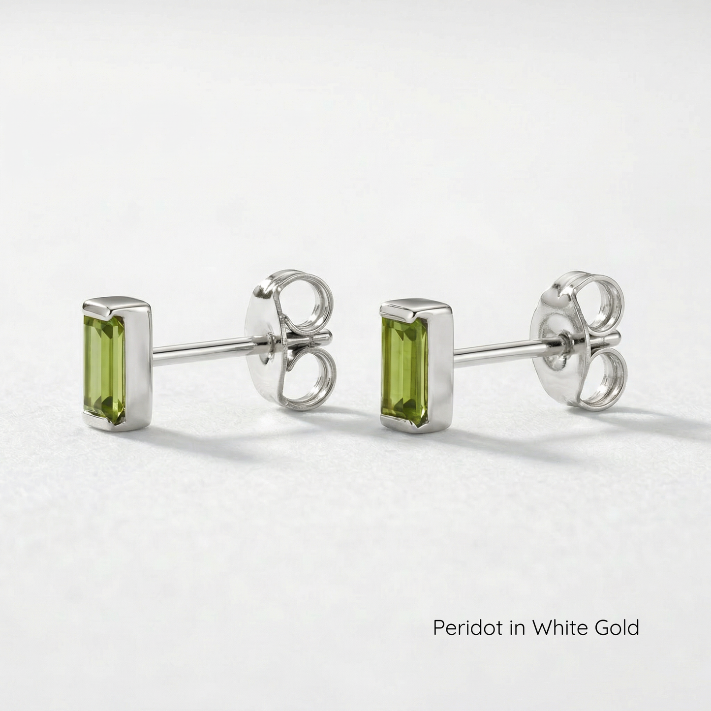 The Baby Baguette Stud | Channel Set