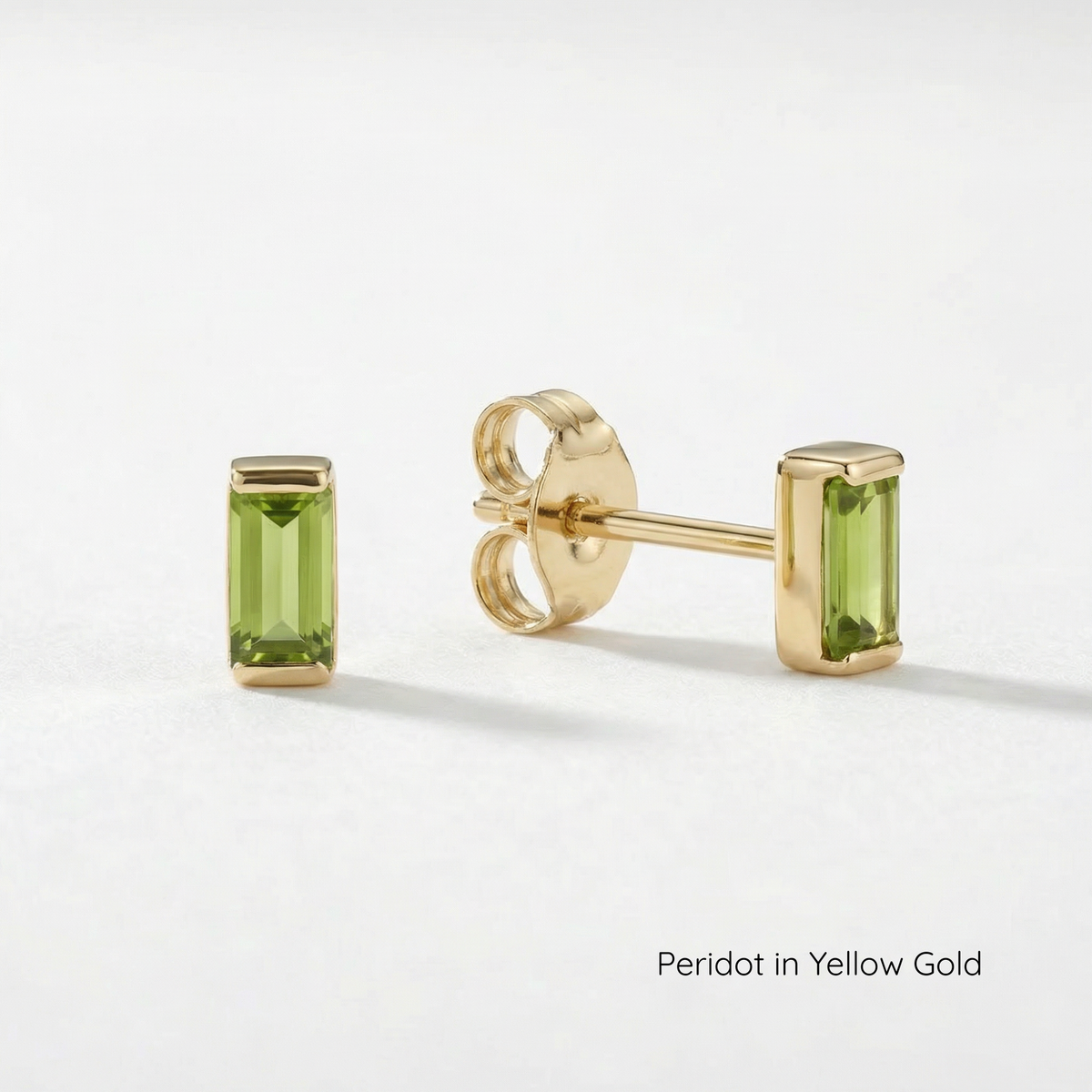 The Baby Baguette Stud | Channel Set