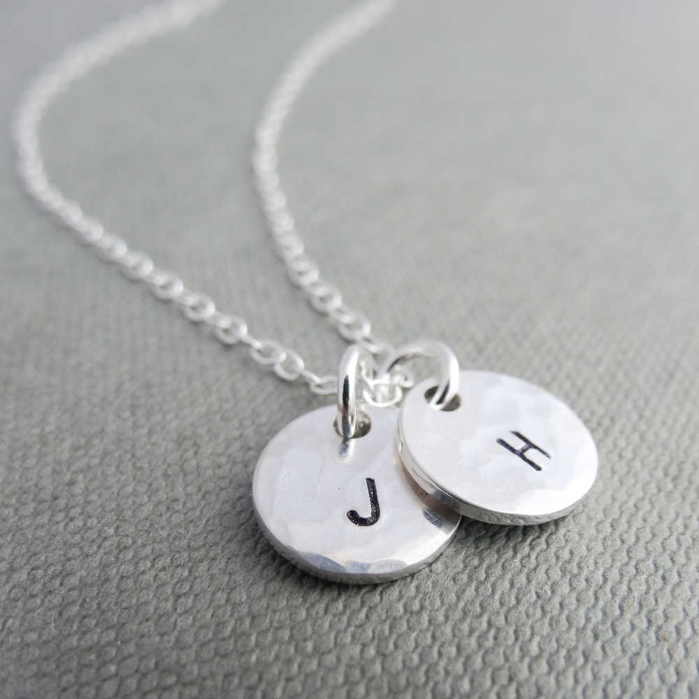 Initial charm necklace