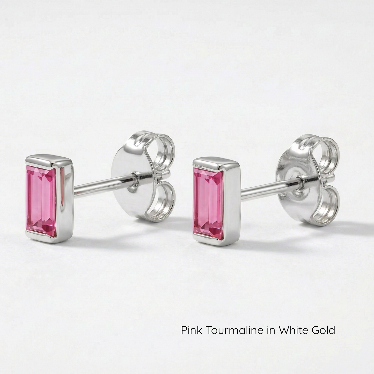 The Baby Baguette Stud | Channel Set