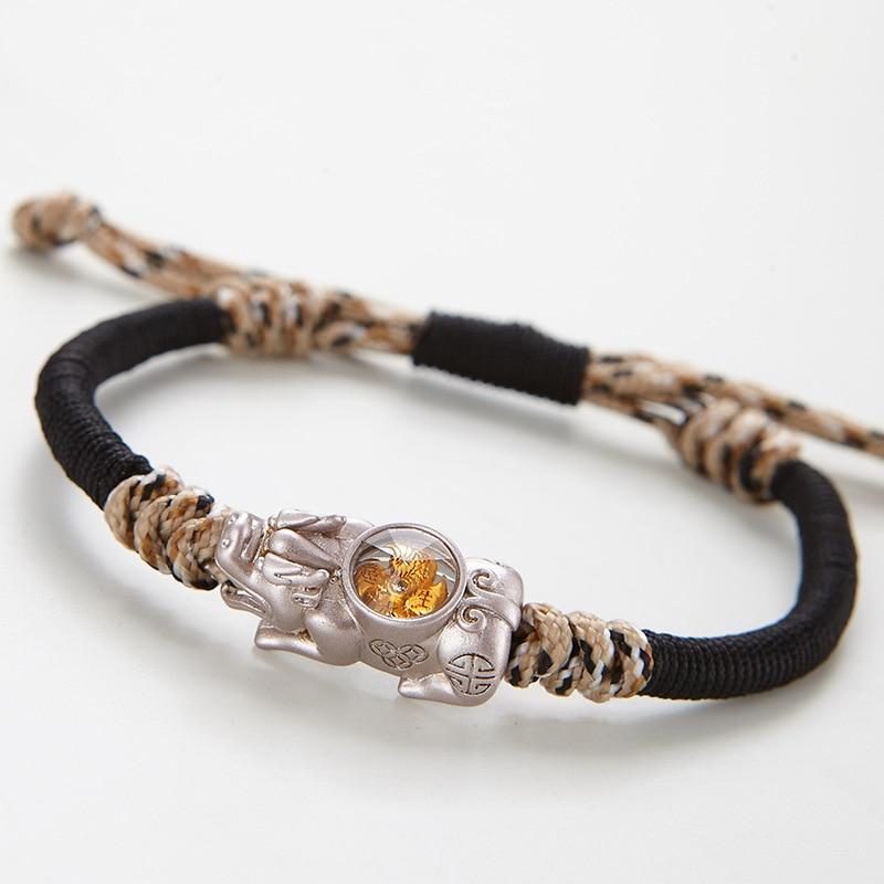 Pixiu with Moving Windmill Feng Shui Bracelet