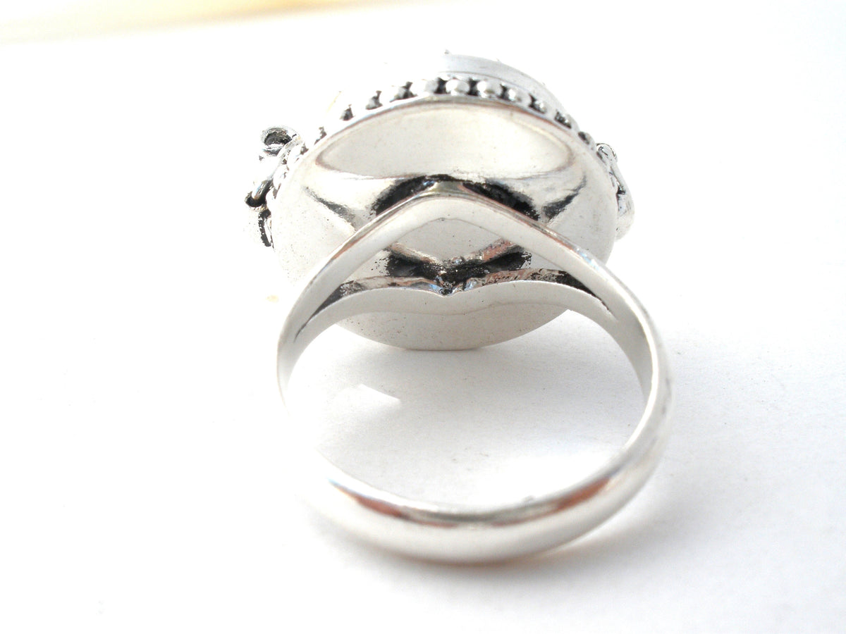 Poison Ring Sterling Silver Size 8.5