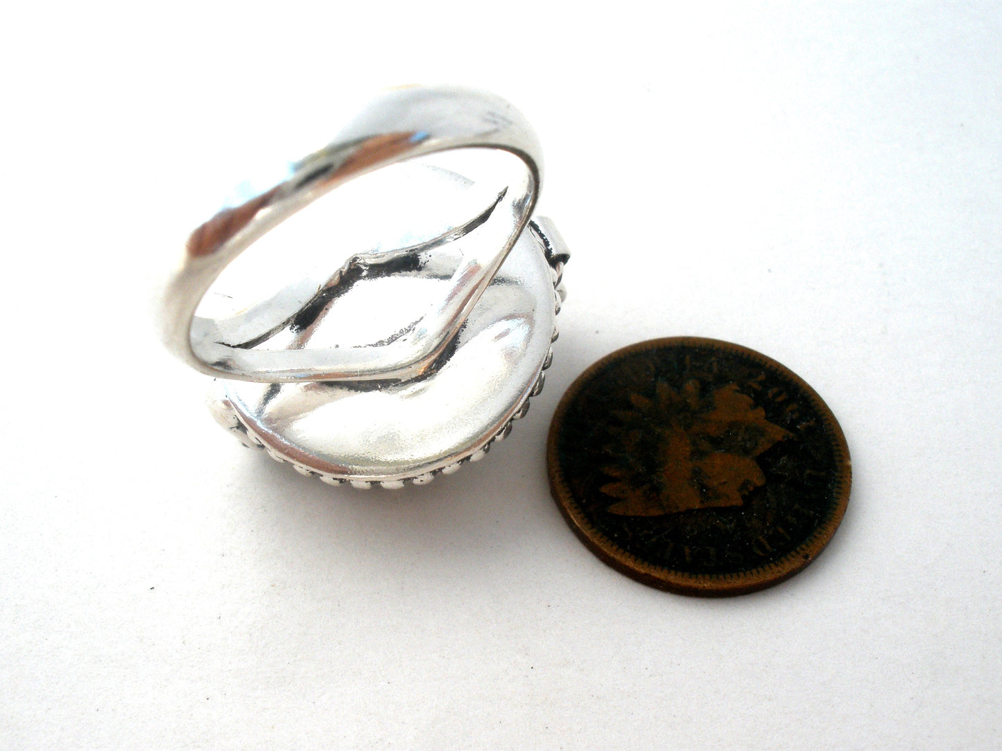 Poison Ring Sterling Silver Size 8.5