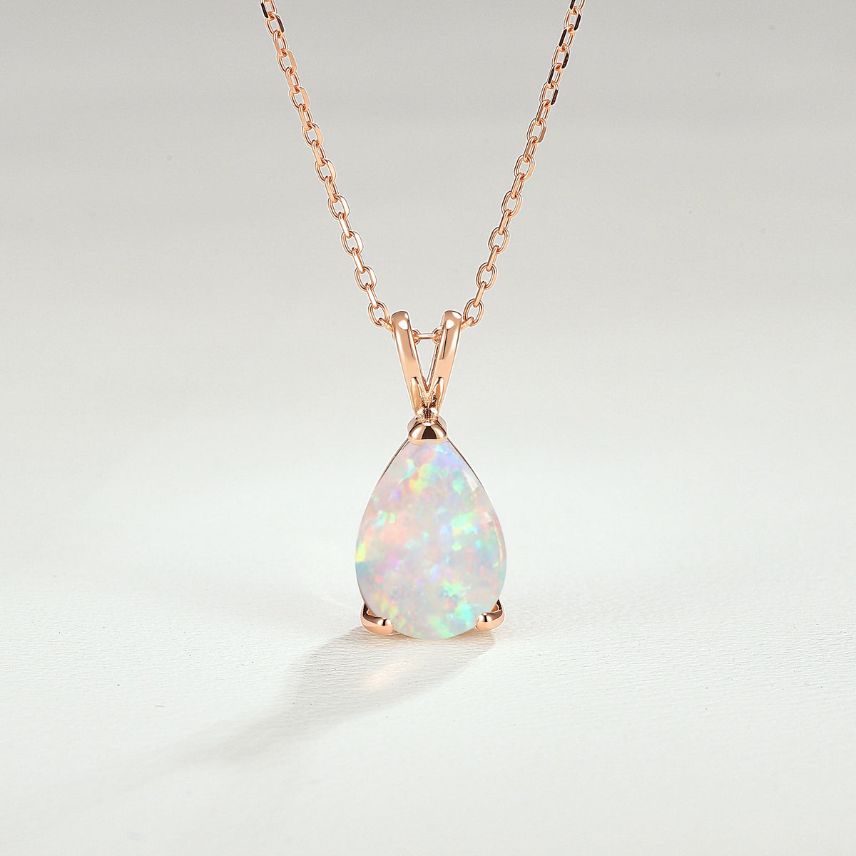 Princess Pear Shaped Opal Necklace - Ready to Ship