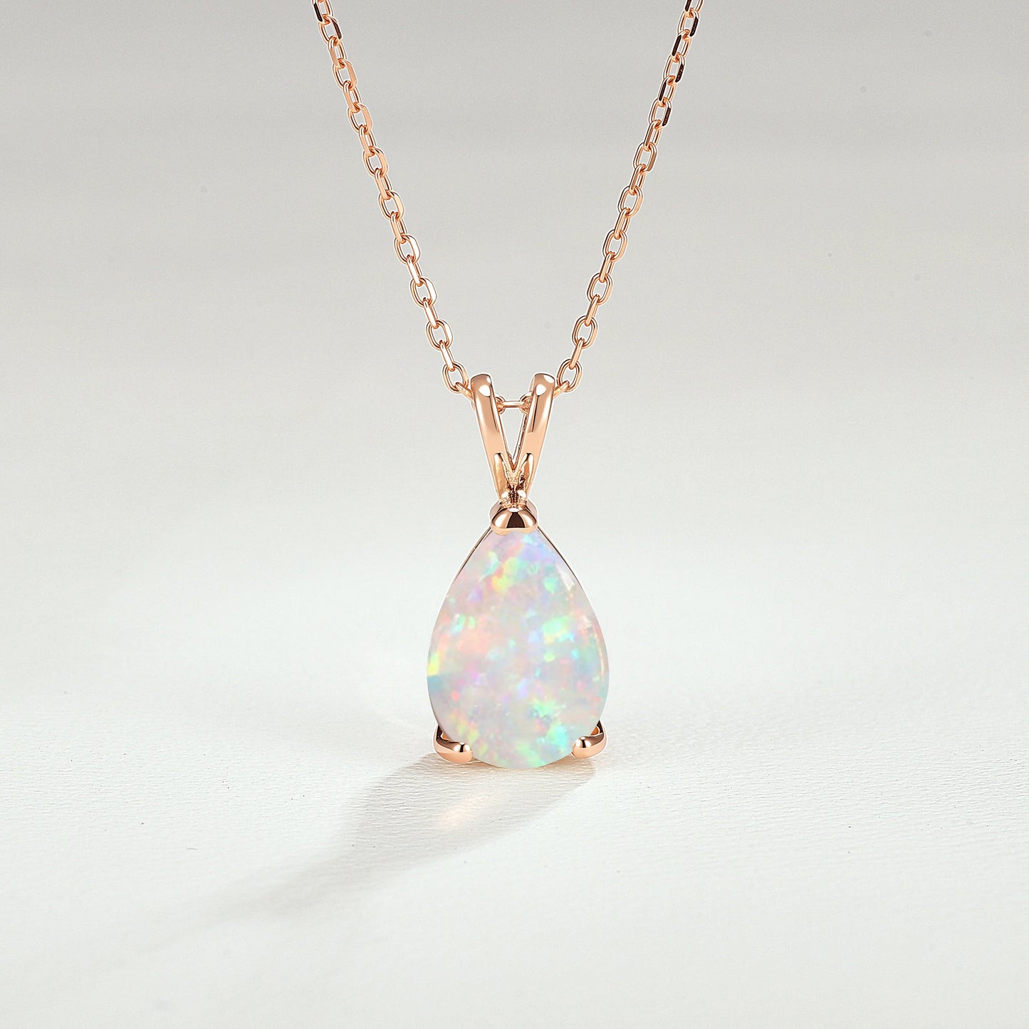 Princess Pear Shaped Opal Necklace