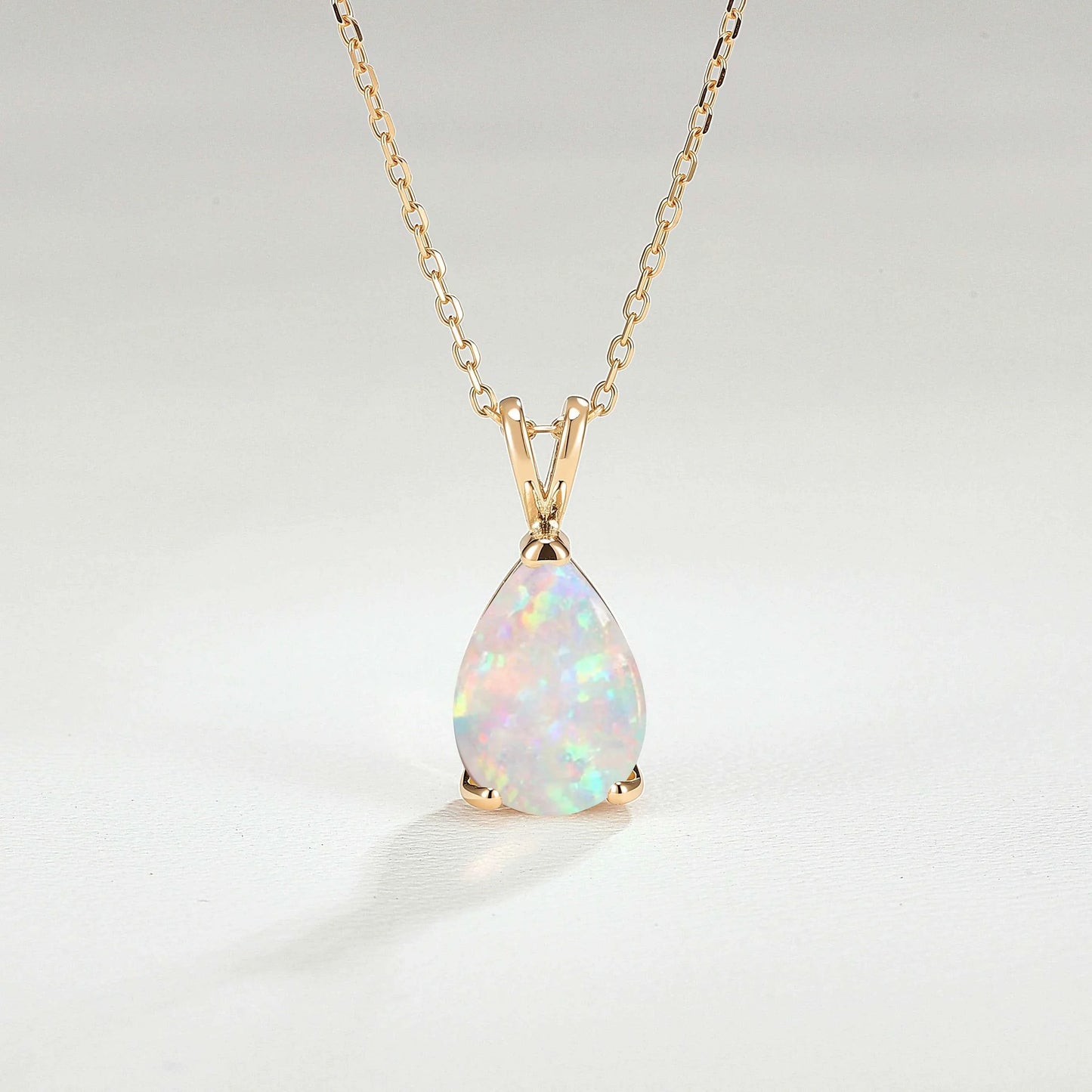 Princess Pear Shaped Opal Necklace