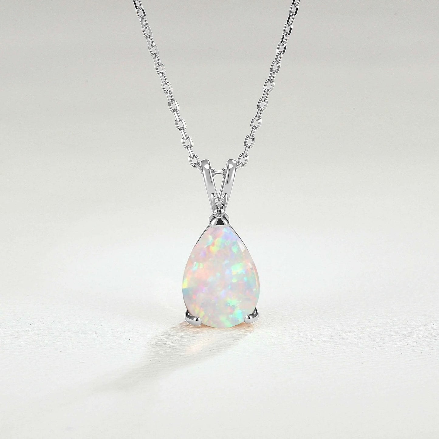 Princess Pear Shaped Opal Necklace