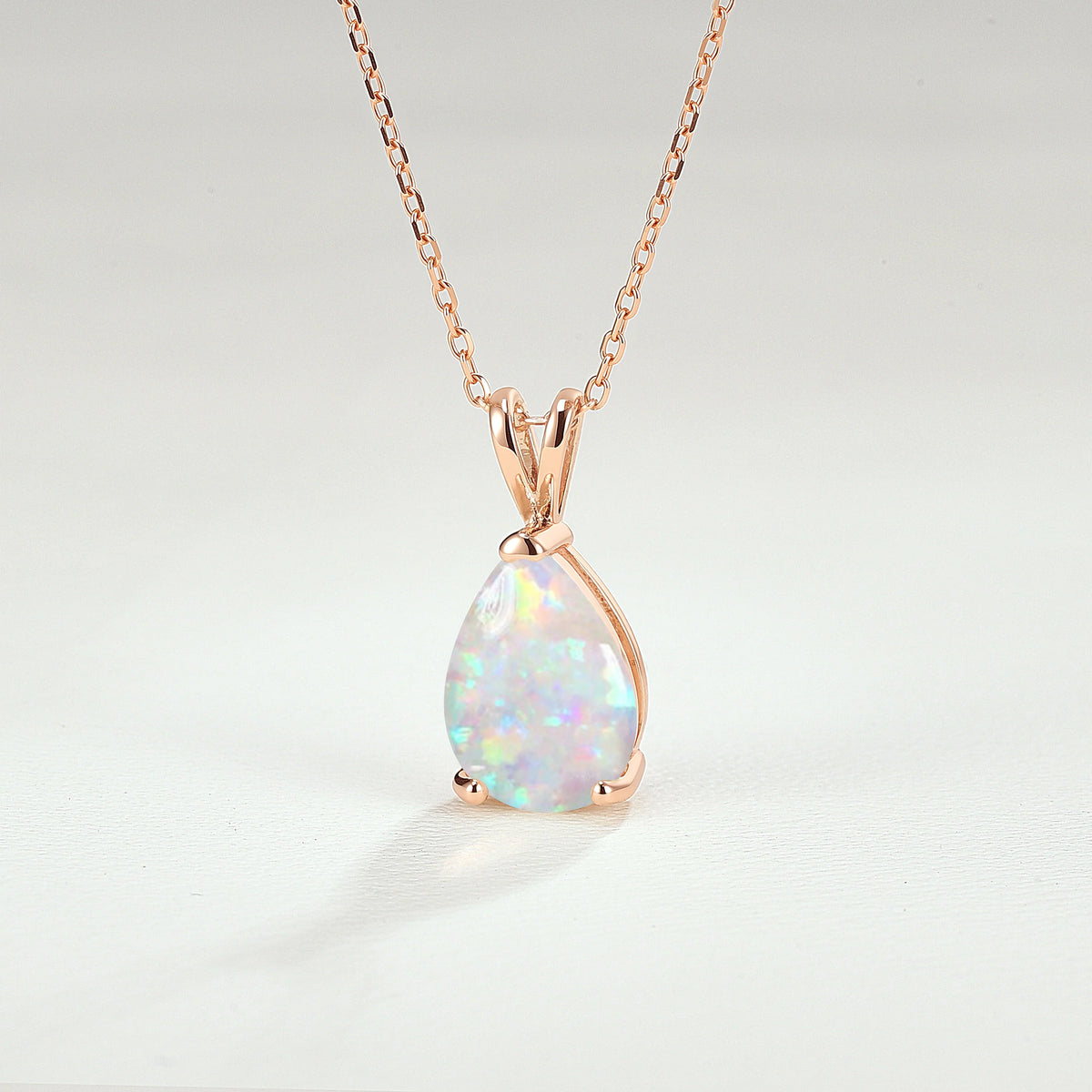 Princess Pear Shaped Opal Necklace