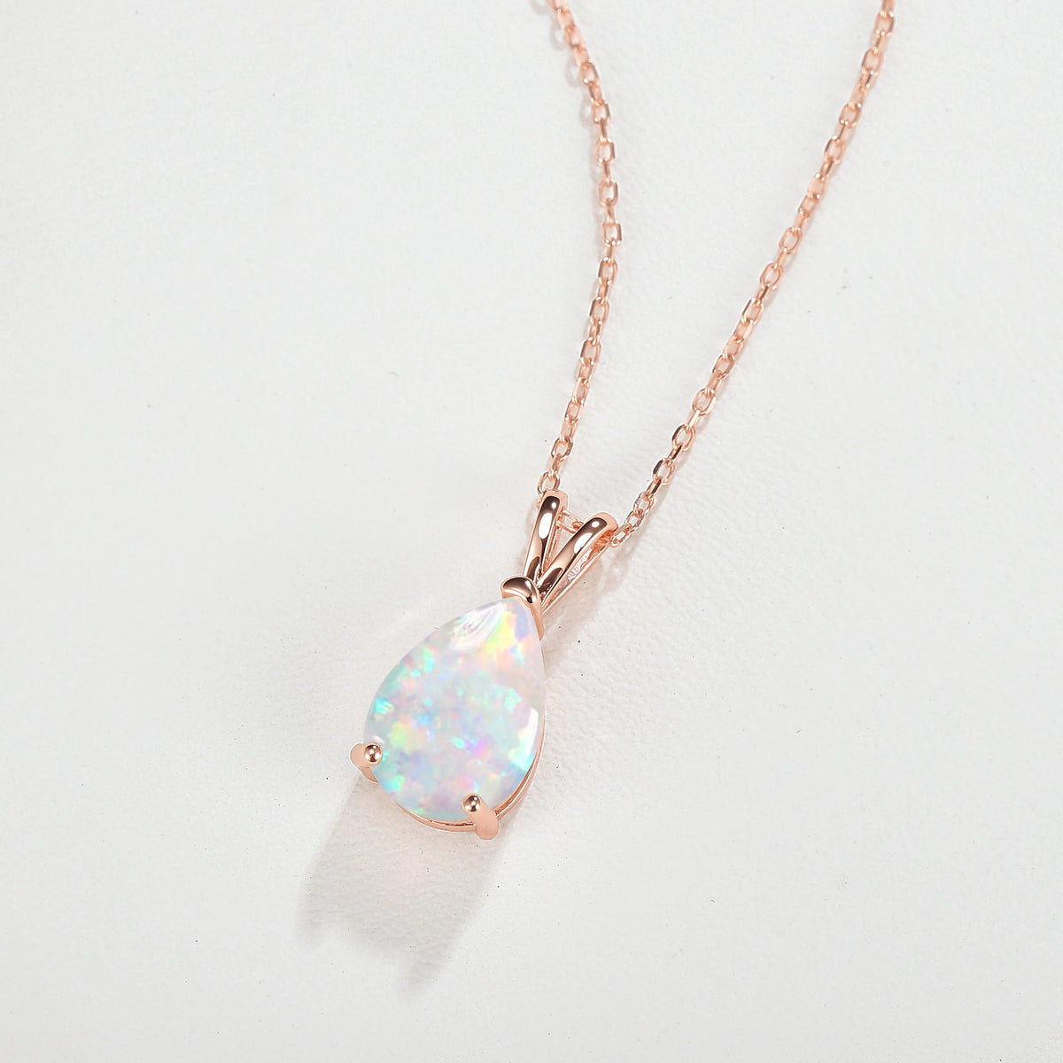 Princess Pear Shaped Opal Necklace