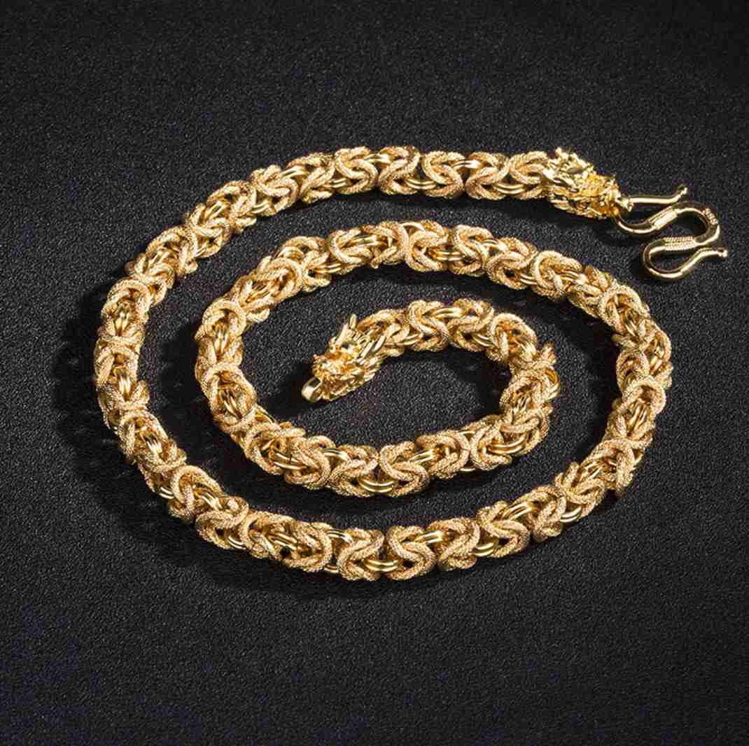 Gold Eternal Dragon Link Chain