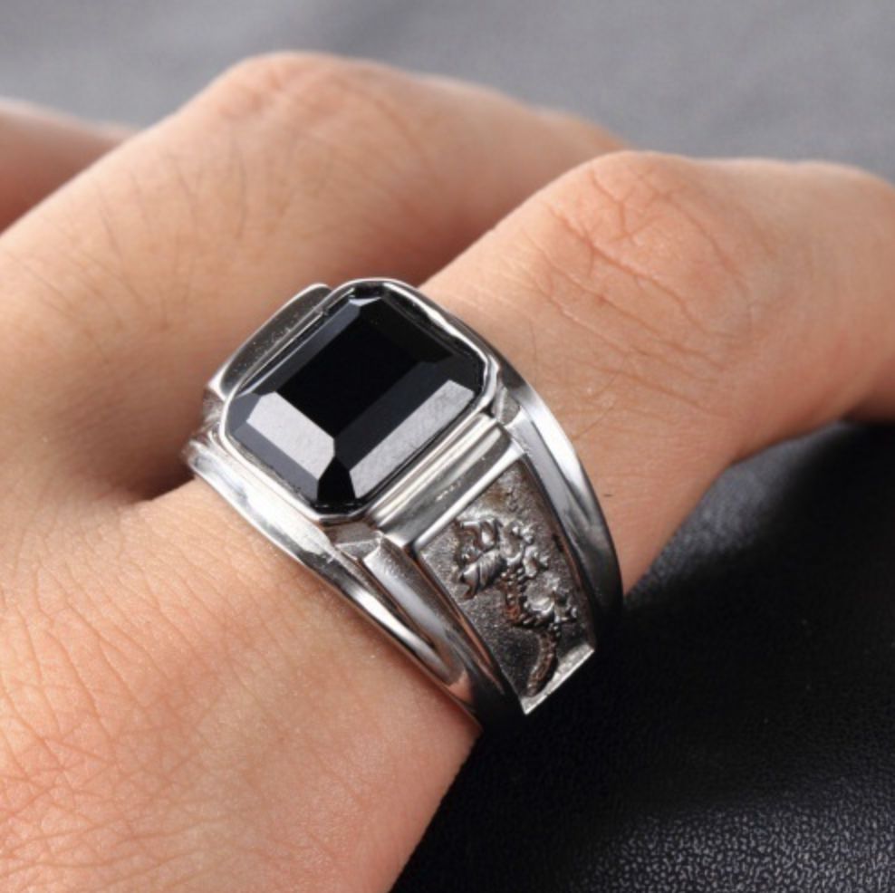 Natural Stones Lucky Dragon Ring