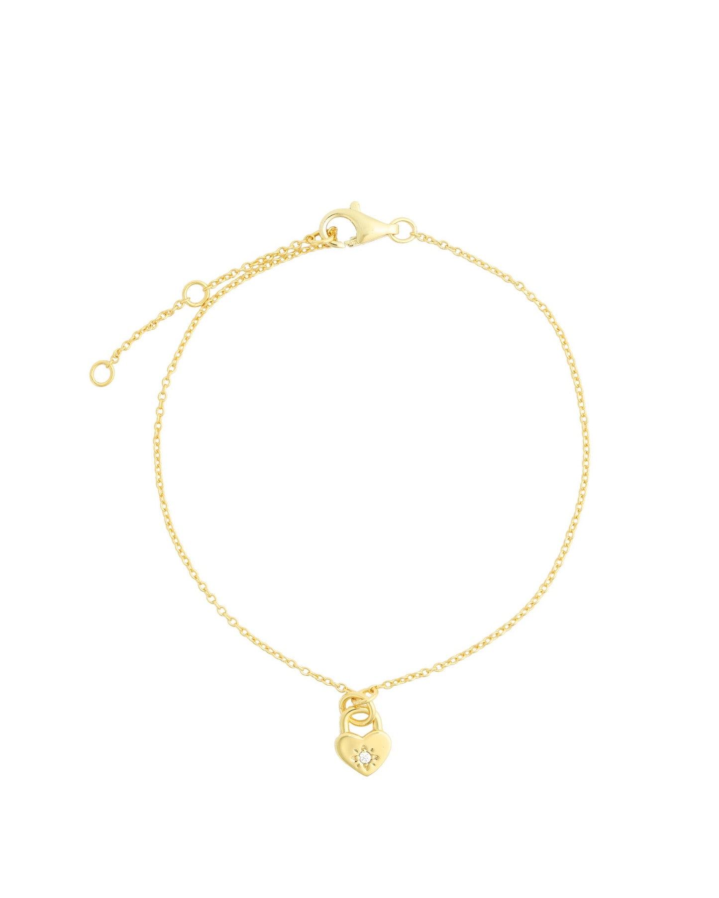 Heart Padlock Bracelet