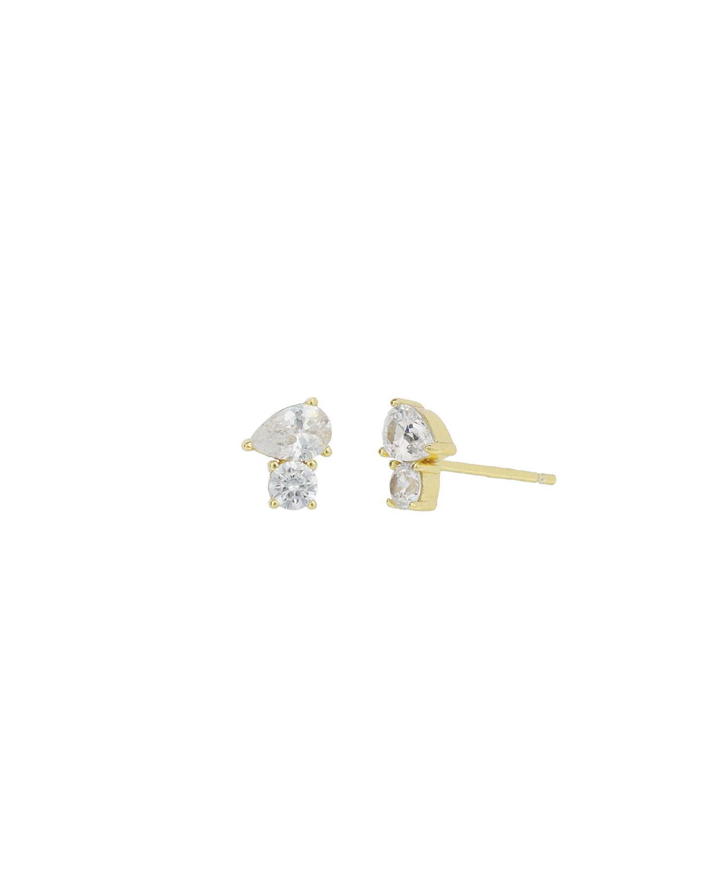 Rounded Pair CZ Studs